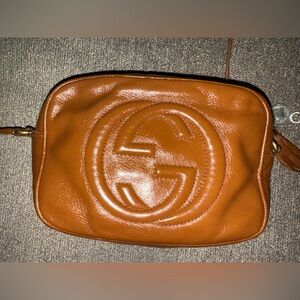 Gucci Interlocking G Soho Disco Crossbody Shoulder Custom Brown Bag Purse